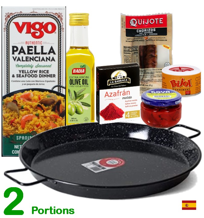 Paella Bundle for 2 Enamel Pan